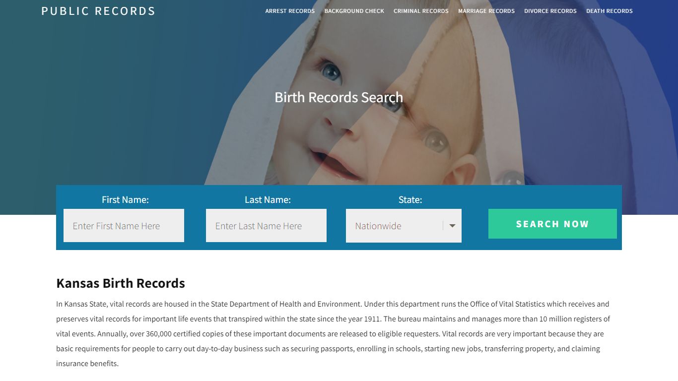 Kansas Birth Records | Enter Name and Search. 14Days Free